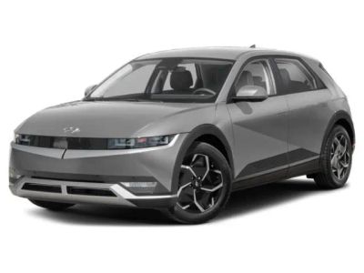2024 Hyundai IONIQ 5 SEL in Atlas White — front three-quarter view