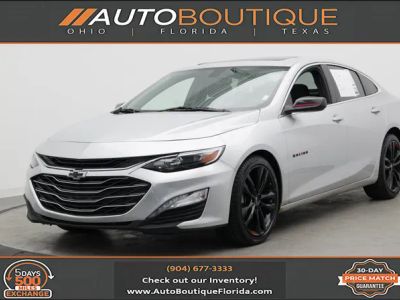 2022 Chevrolet Malibu LT in Silver Ice Metallic — front three-quarter view