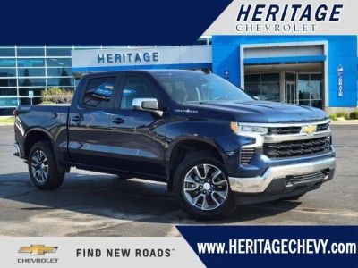 2023 Chevrolet Silverado 1500 LT (2FL) in Northsky Blue Metallic — front three-quarter view