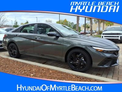 2026 Hyundai ELANTRA SEL Sport in Amazon Gray — front three-quarter view