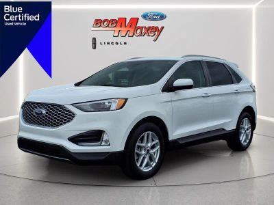 2024 Ford Edge SEL in Oxford White Yz — front three-quarter view