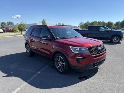 2018 Ford Explorer — rear three-quarter view