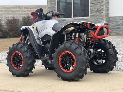 2026 Can-Am Renegade X mr 1000 R Hyper Silver & Legion Red — engine compartment view