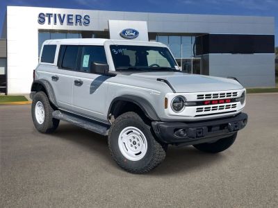 2026 Ford Bronco Heritage Edition in Avalanche — front three-quarter view