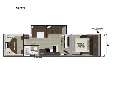 2027 Wildwood X-Lite 28VBXL — side profile view