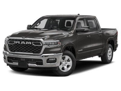 2026 Ram 1500 Big Horn in Granite Crystal Metallic Clearcoat — front three-quarter view