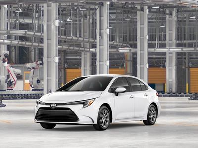 2026 Toyota Corolla Hybrid LE AWD in Ice Cap — front three-quarter view