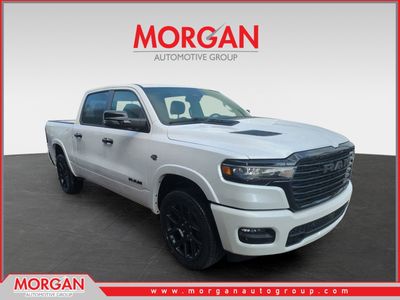 2026 Ram 1500 Laramie in Off-white — front three-quarter view