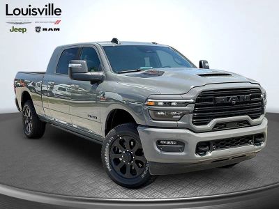 2026 RAM 2500 Laramie in Ceramic Gray Clear-Coat Exterior Paint — front three-quarter view