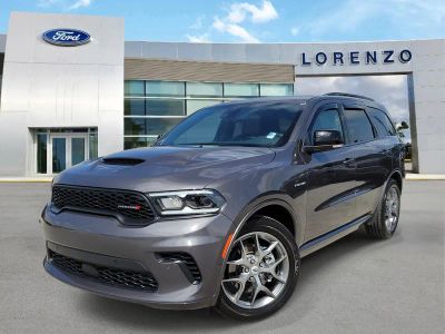 2026 Dodge Durango GT Premium HEMI V8 4WD in Vapor Gray — front three-quarter view