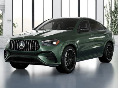 2026 Mercedes-Benz GLE AMG 53 4MATIC+ in MANUFAKTUR Ireland Mid Green Metallic — front three-quarter view