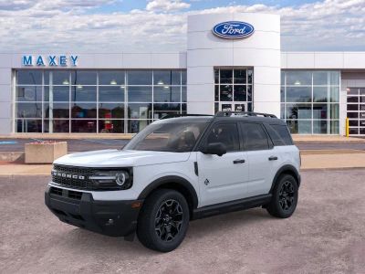 2026 Ford Bronco Sport Outer Banks® in Space White Metallic — front three-quarter view
