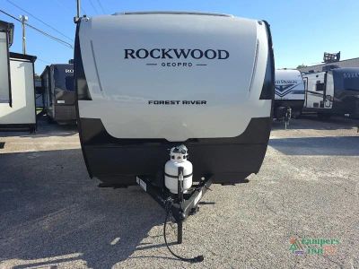 2027 Forest River RV Rockwood GEO Pro — rear three-quarter view