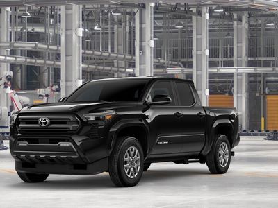 2026 Toyota Tacoma SR5 in Black — front three-quarter view