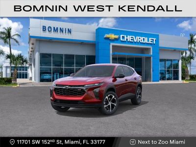 2026 Chevrolet Trax 1RS in Apex Red — front three-quarter view
