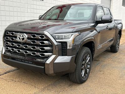2026 Toyota Tundra Platinum in Magnetic Gray Metallic — front three-quarter view
