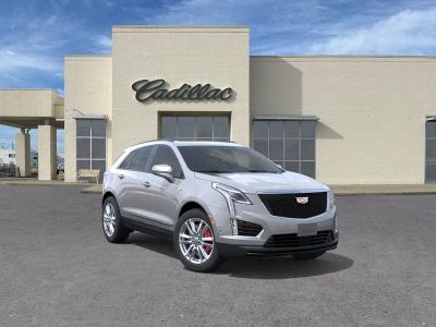 2026 Cadillac XT5 Sport in Argent Silver Metallic — front three-quarter view