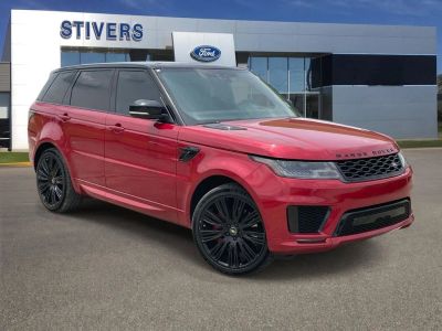2019 Land Rover Range Rover Sport Supercharged in Firenze Red — front three-quarter view