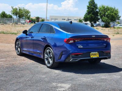 2021 Kia K5 — rear three-quarter view