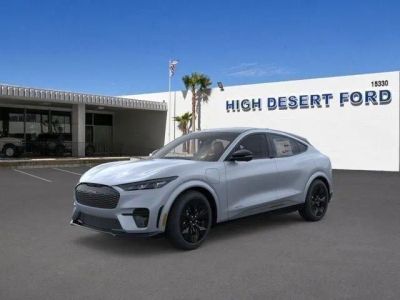 2025 Ford Mustang Mach-E GT in Glacier Gray Metallic Tricoat — front three-quarter view