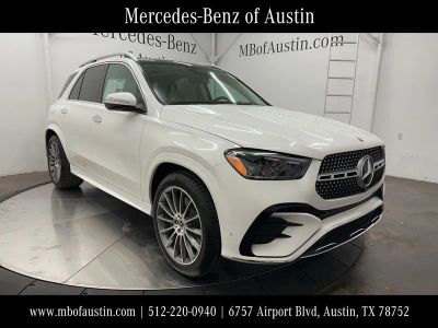 2026 Mercedes-Benz GLE 450 in Polar White — front three-quarter view