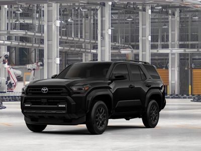 2026 Toyota 4Runner SR5 in Black — front three-quarter view