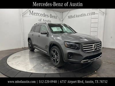 2026 Mercedes-Benz GLB 250 in Mountain Grey Metallic — front three-quarter view