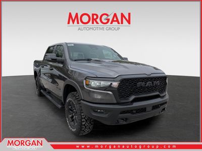 2026 Ram 1500 Rebel in Granite Crystal Metallic Clearcoat — front three-quarter view