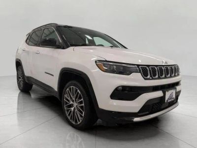 2023 Jeep Compass Limited 4x4 in Bright White Clearcoat — front three-quarter view