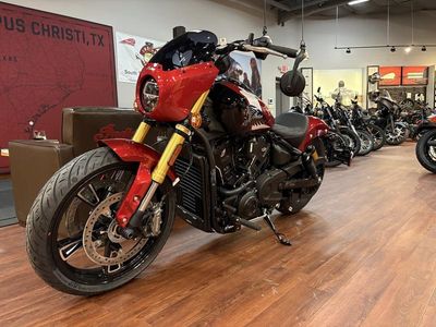 2025 Indian Motorcycle 101 Scout Sunset Red Metallic with Graphics - Photo 2