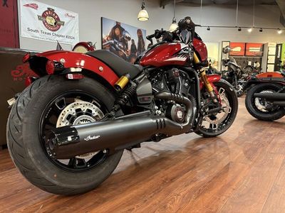 2025 Indian Motorcycle 101 Scout Sunset Red Metallic with Graphics - Photo 4