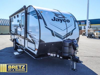 2022 Jayco Jay Feather Micro — front three-quarter view