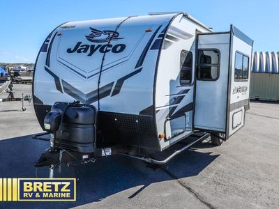 2022 Jayco Jay Feather Micro — rear three-quarter view