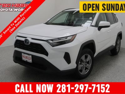 2024 Toyota RAV4 AWD Hybrid LE 2.5L in Ice Cap — front three-quarter view