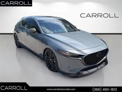 2022 Mazda Mazda3 Hatchback 2.5 Turbo Premium Plus in Gray — front three-quarter view