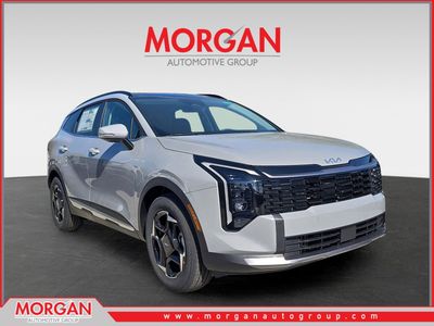 2026 Kia Sportage EX in Wolf Gray — front three-quarter view