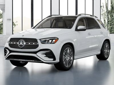 2026 Mercedes-Benz GLE 350 in Polar White — front three-quarter view