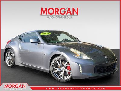 2014 Nissan 370Z Touring in Gun Metallic — front three-quarter view