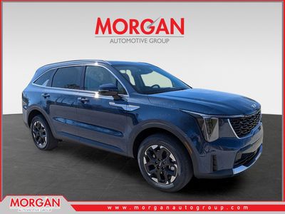 2026 Kia Sorento S in Midnight Lake Blue — front three-quarter view