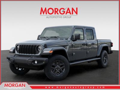 2026 Jeep Gladiator Sport S in Gray — front three-quarter view