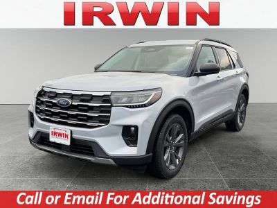 2026 Ford Explorer Active with 200A Pkg in White — front three-quarter view