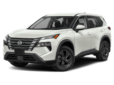 2026 Nissan Rogue SV in White — front three-quarter view