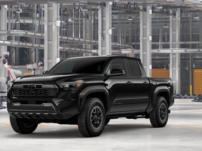2026 Toyota Tacoma TRD OFF-ROAD in Black — front three-quarter view