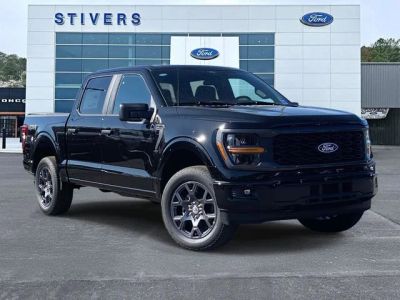 2026 Ford F-150 STX in Black — front three-quarter view