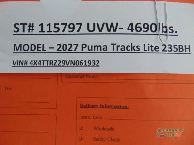 2027 Forest River RV Puma Tracks — photo 45 view