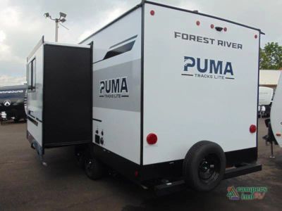 2027 Forest River RV Puma Tracks — rear three-quarter view