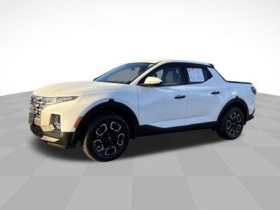 2022 Hyundai Santa Cruz SEL in White — front three-quarter view