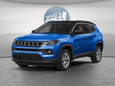 2026 Jeep Compass COMPASS LIMITED ALTITUDE 4X4 in Hydro Blue Pearl-Coat Exterior Paint — front three-quarter view