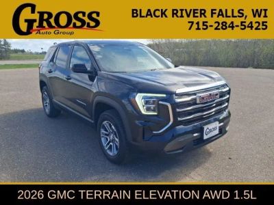 2026 GMC Terrain Elevation in Ebony Twilight Metallic — front three-quarter view