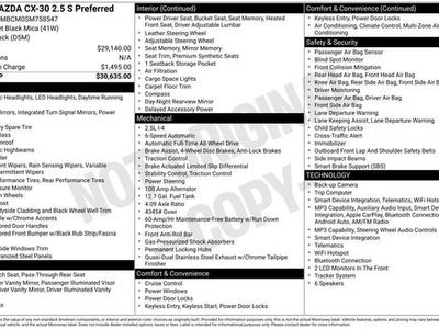 2025 Mazda CX-30 2.5 S Preferred Package C30PFXA — front three-quarter view